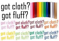 'Got Cloth?' or 'Got Fluff?' Car or Window Vinyl Decal