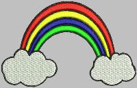 Rainbow Embroidery Design File Set