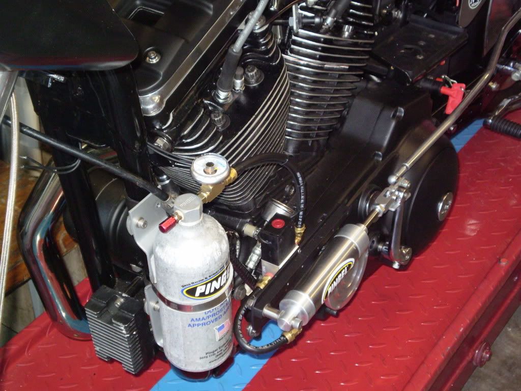 air shifter mount pics please! - The Sportster and Buell Motorcycle