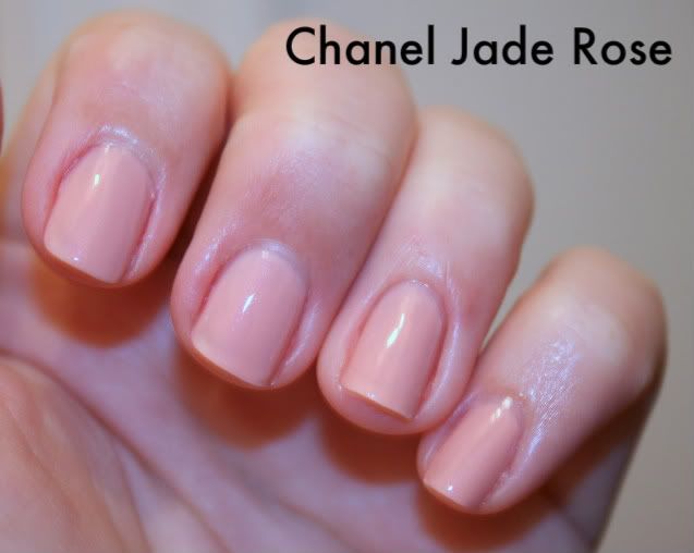 Chanel,Jade Rose,pink,hand,labeled swatch