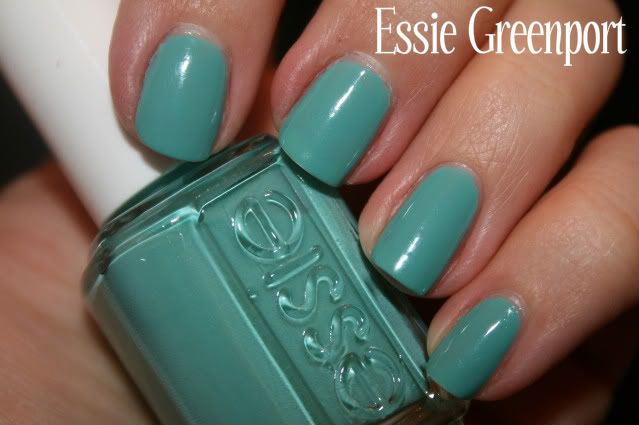 Essie,Greenport,green,creme,swatch