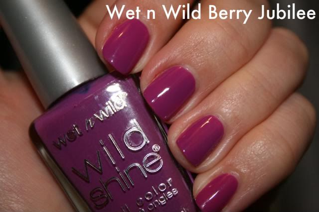 Wet n Wild,purple,berry,creme,labeled swatch