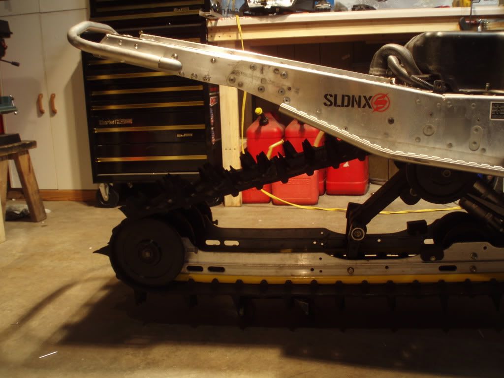 zx 144 rails on a rev 440 121 suspension | Ski-Doo Snowmobiles Forum
