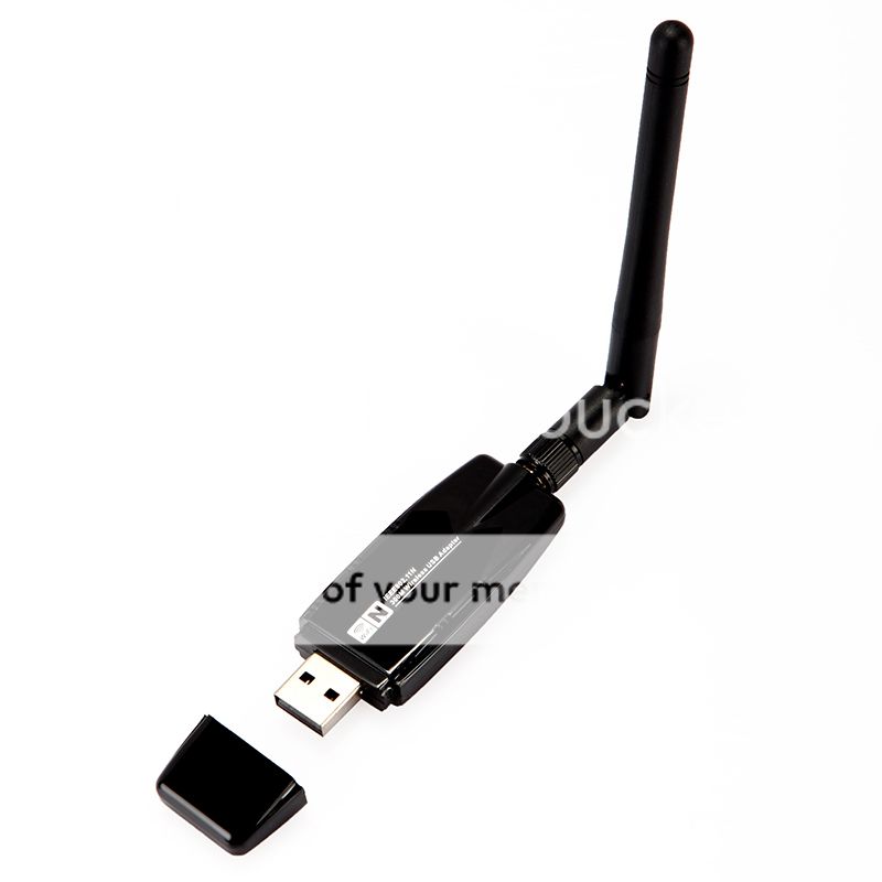 300Mbps USB Wireless Adapter WiFi LAN Network Card External Antenna