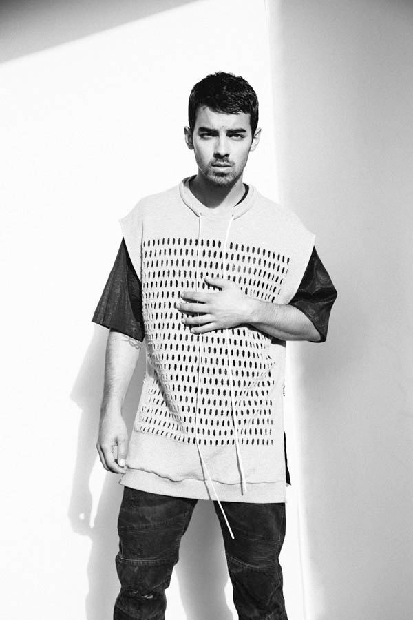 MALE CELEBRITIES: Joe Jonas In NYLON GUYS Jan 2014 Editorial Pictures