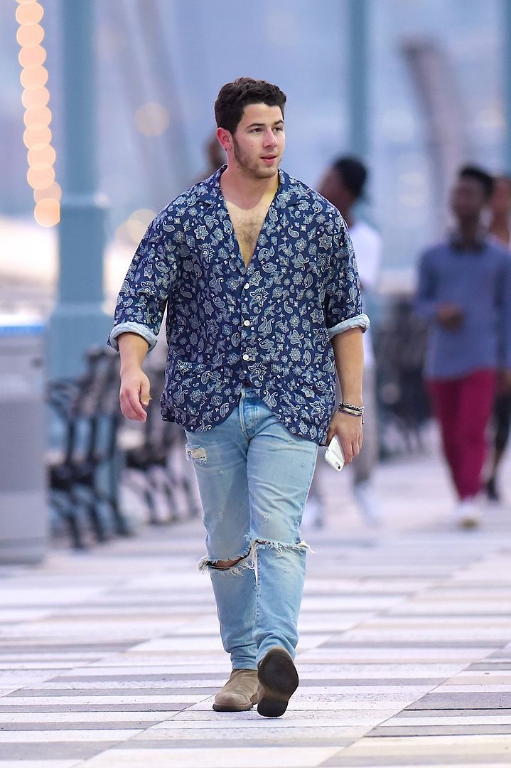 famousmales > Nick Jonas and Kevin Jonas -- showing their fur