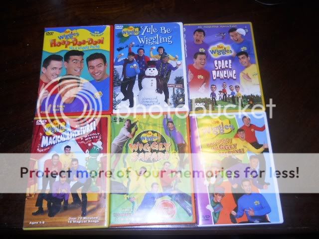 Lot of 6 The Wiggles Childrens Kids Educational DVDS