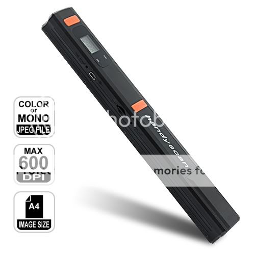 PORTABLE HANDHELD HANDY PHOTO DOCUMENT SCANNER SCAN A4  